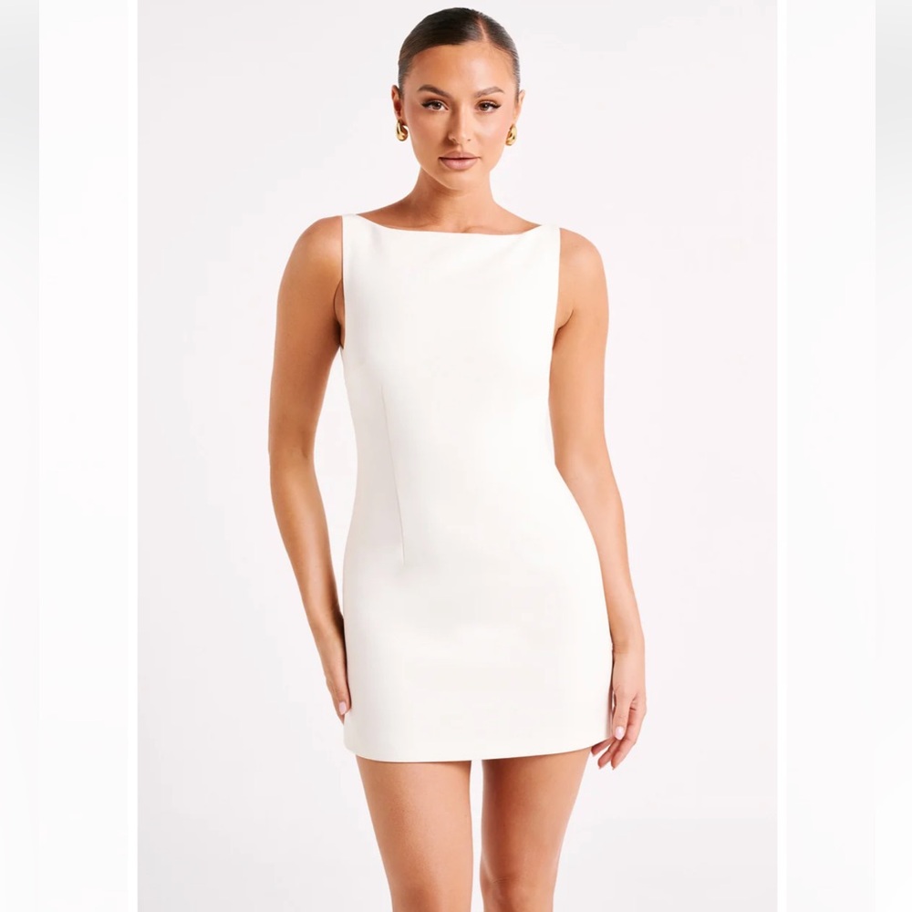 Meshki Angela Suiting Ivory Mini Dress NWT